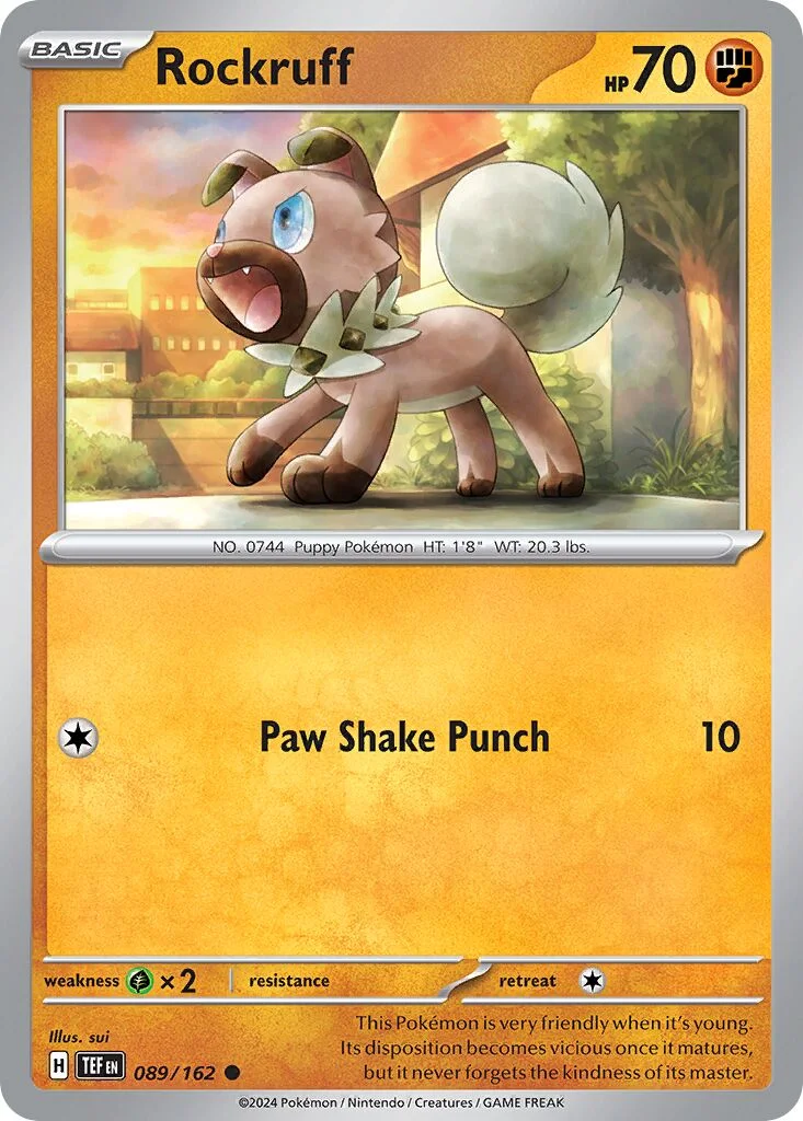 Rockruff 「TEF 089/162」「EN」