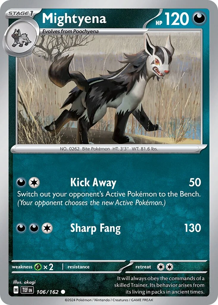 Mightyena 「TEF 106/162」「EN」