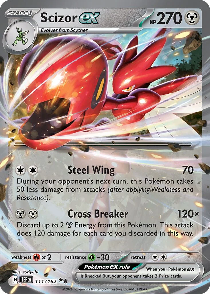 Scizor ex 「TEF 111/162」「EN」