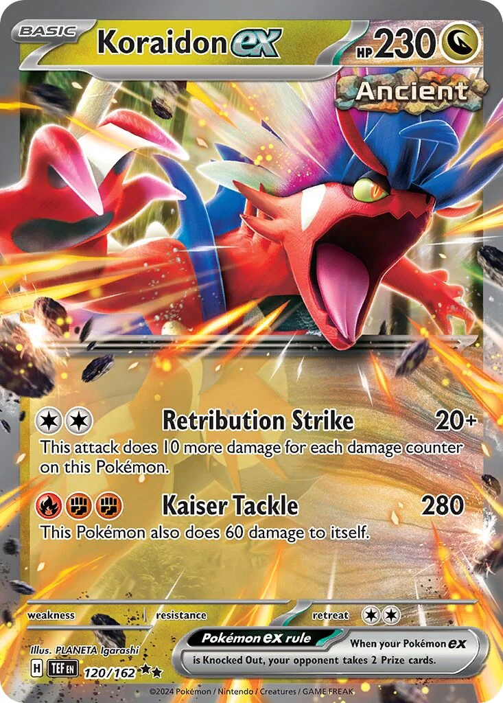 Koraidon ex 「TEF 120/162」「EN」
