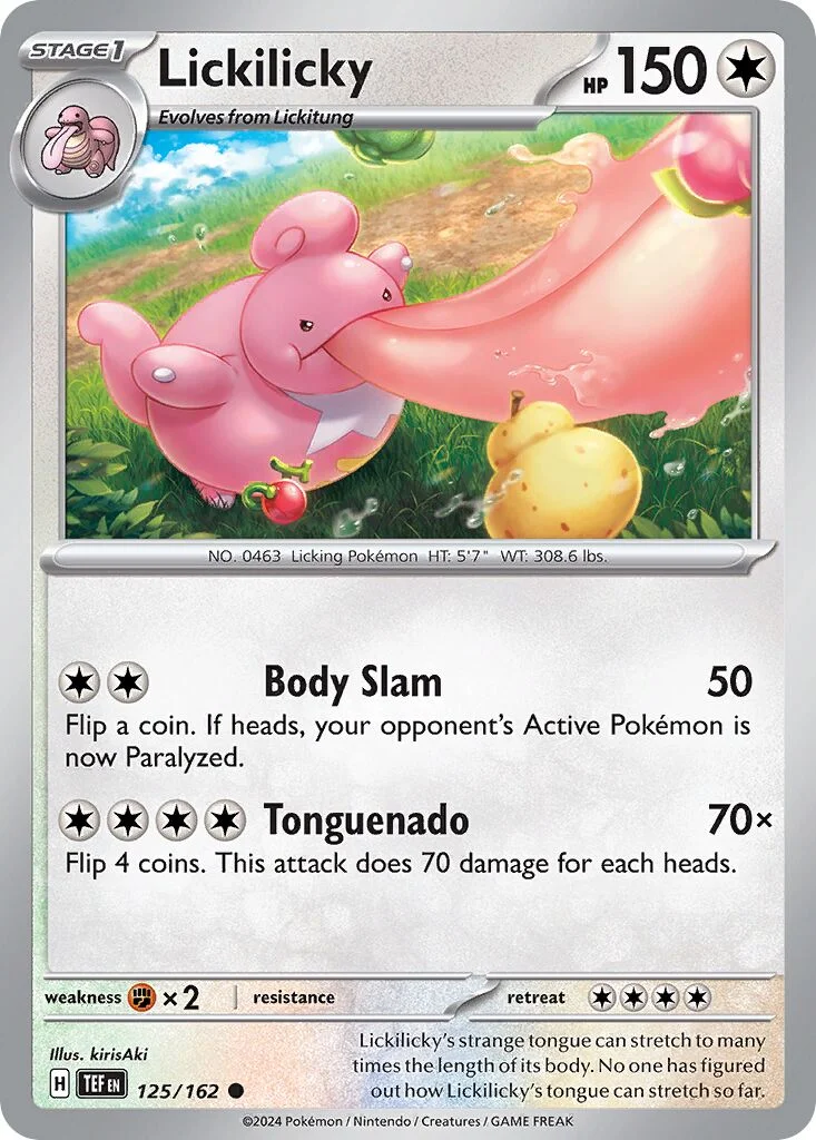 Lickilicky 「TEF 125/162」「EN」