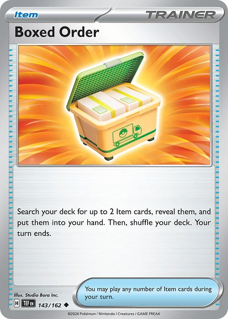 Boxed Order 「TEF 143/162」「EN」