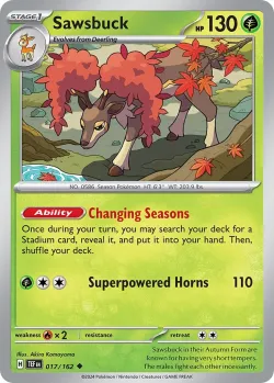 Sawsbuck #017/162 · Pokémon