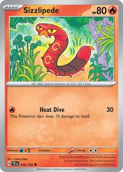 Sizzlipede #036/162 · Pokémon