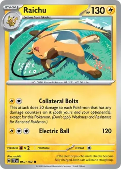 Raichu #052/162 · Pokémon