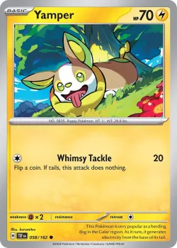 Yamper #058/162 · Pokémon