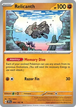 Relicanth #084/162 · Pokémon