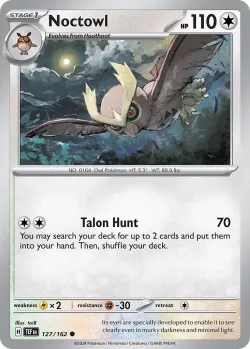 Noctowl #127/162 · Pokémon