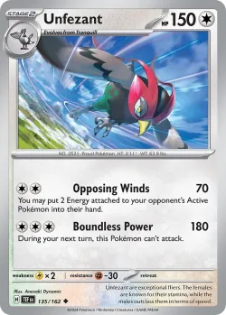 Unfezant #135/162 · Pokémon