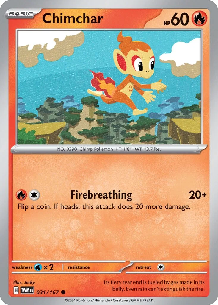 Chimchar 「TWM 031/167」「EN」