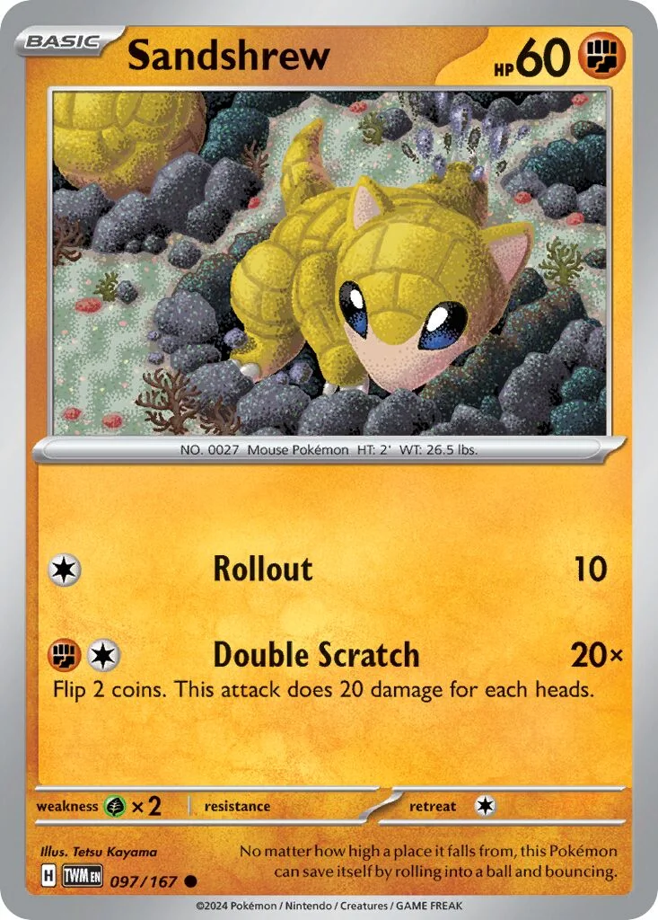 Sandshrew 「TWM 097/167」「EN」