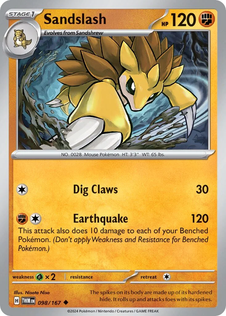 Sandslash 「TWM 098/167」「EN」