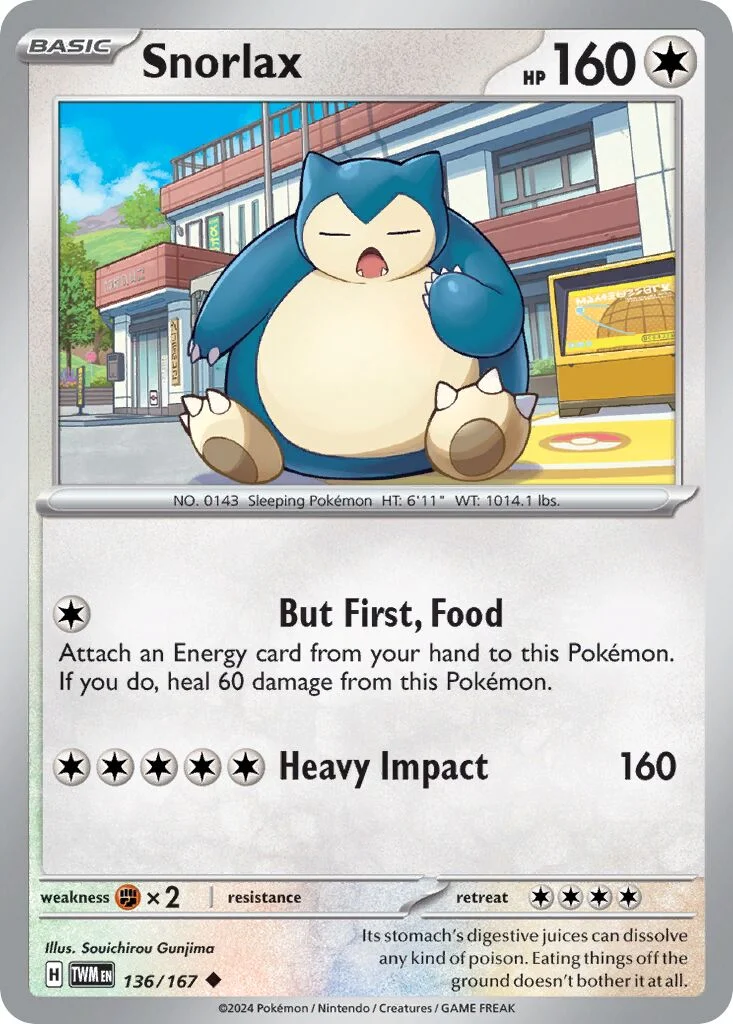 Snorlax 「TWM 136/167」「EN」
