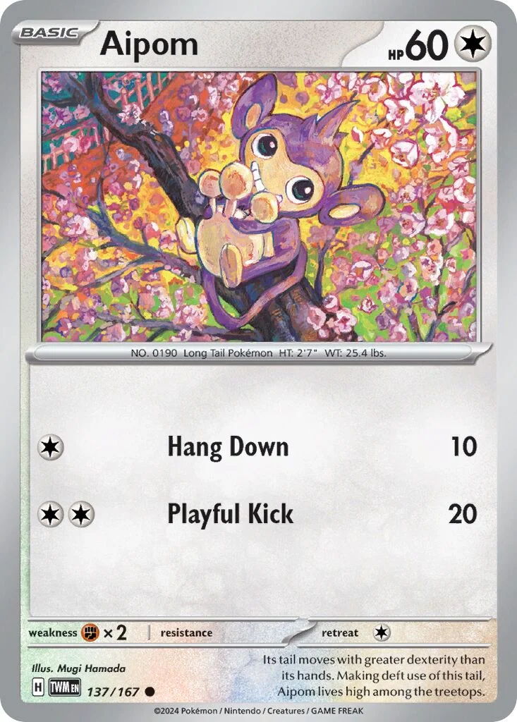 Aipom 「TWM 137/167」「EN」