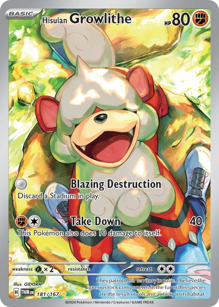 Hisuian Growlithe 「TWM 181/167」「EN」