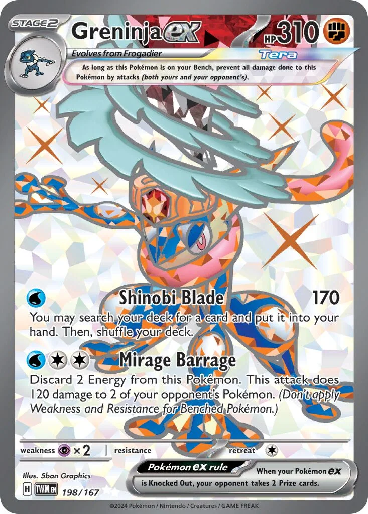 Greninja ex 「TWM 198/167」「EN」