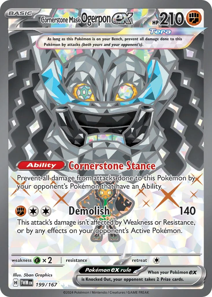 Cornerstone Mask Ogerpon ex 「TWM 199/167」「EN」