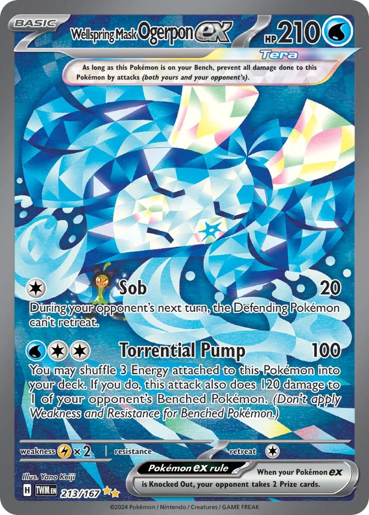 Wellspring Mask Ogerpon ex 「TWM 213/167」「EN」