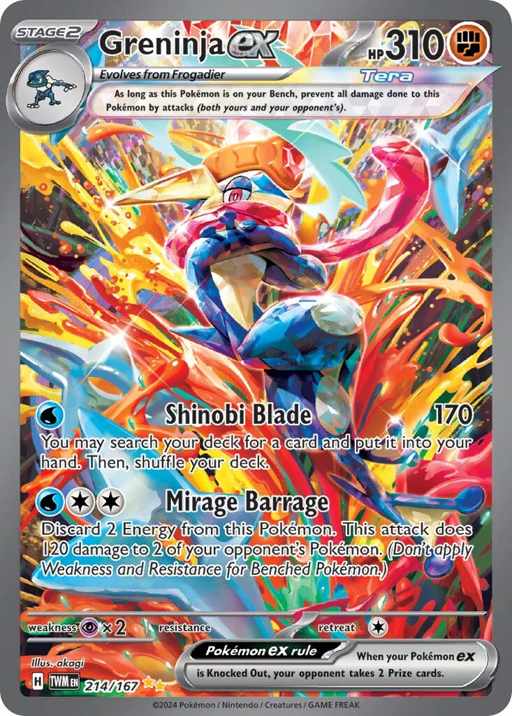 Greninja ex 「TWM 214/167」「EN」
