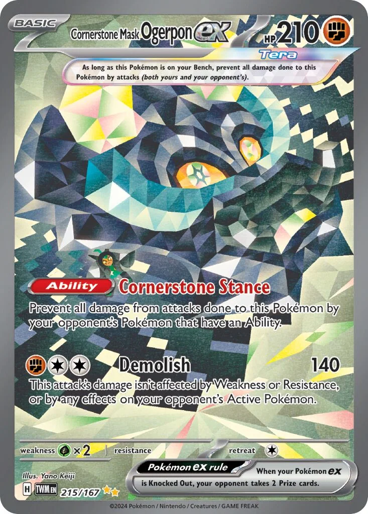Cornerstone Mask Ogerpon ex 「TWM 215/167」「EN」