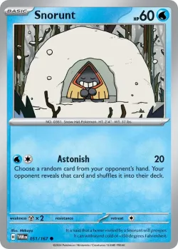 Snorunt #051/167 · Pokémon