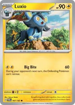 Luxio #067/167 · Pokémon