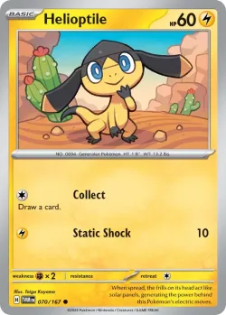 Helioptile #070/167 · Pokémon