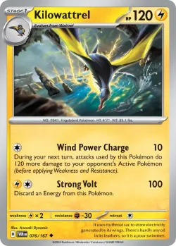 Kilowattrel #076/167 · Pokémon