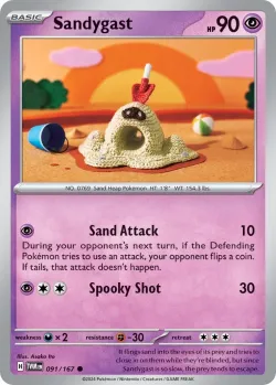 Sandygast #091/167 · Pokémon
