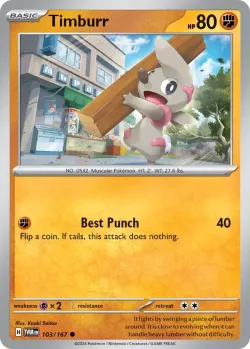 Timburr #103/167 · Pokémon