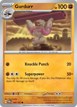 Gurdurr #104/167 · Pokémon