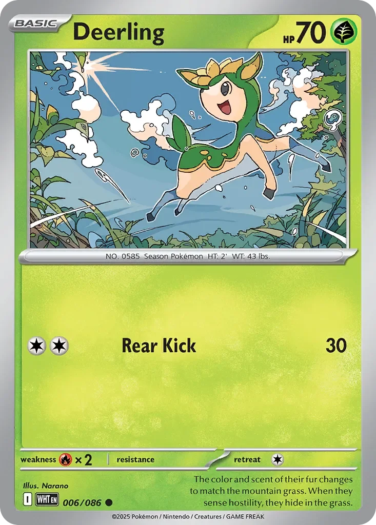 Deerling 「WHT 006/086」「EN」