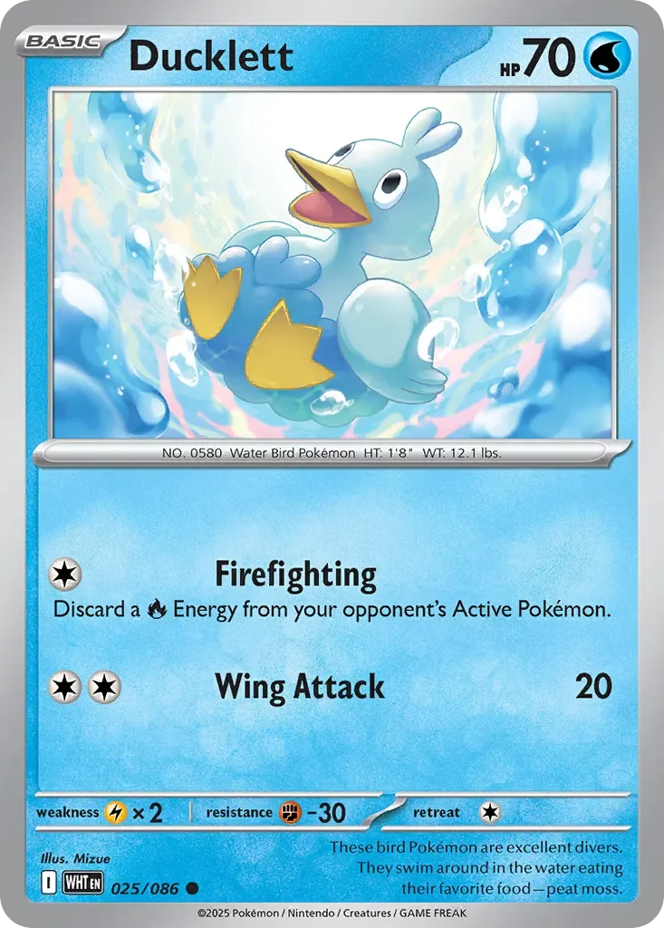 Ducklett 「WHT 025/086」「EN」