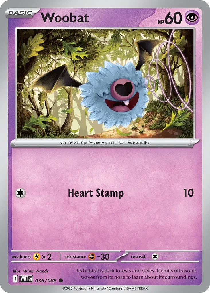 Woobat 「WHT 036/086」「EN」