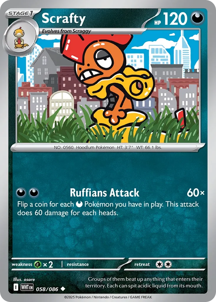 Scrafty 「WHT 058/086」「EN」