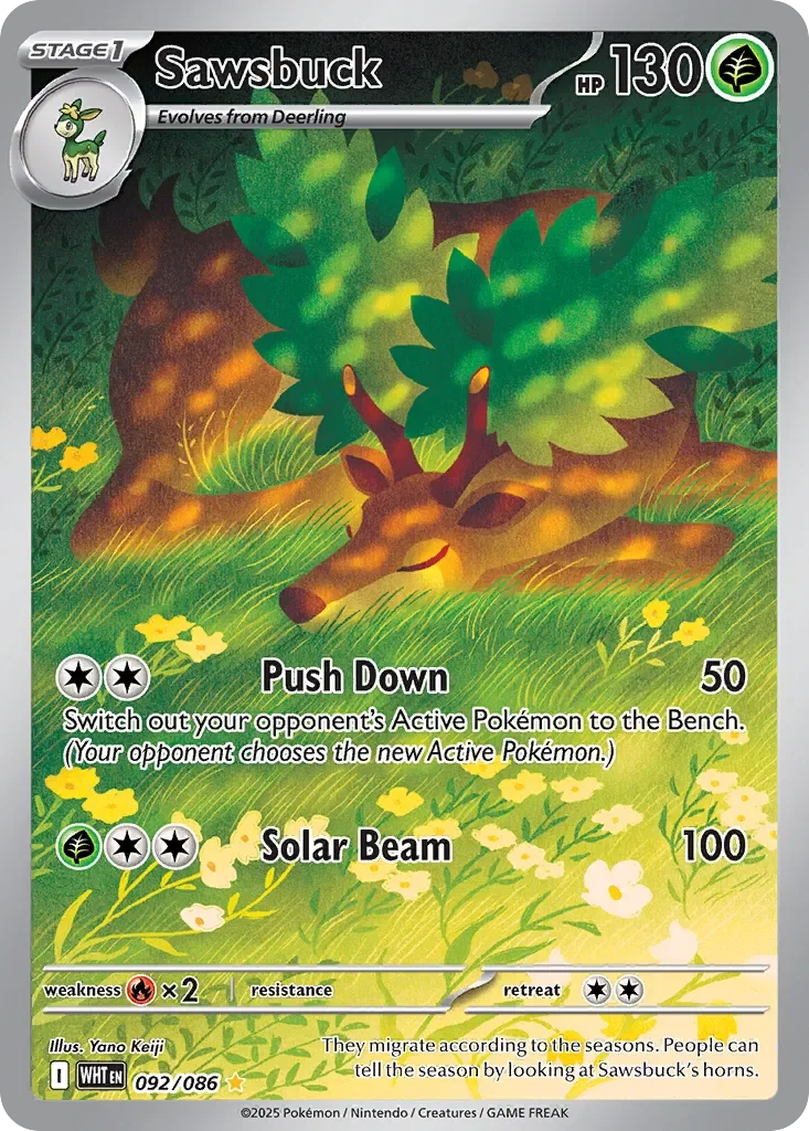 Sawsbuck 「WHT 092/086」「EN」