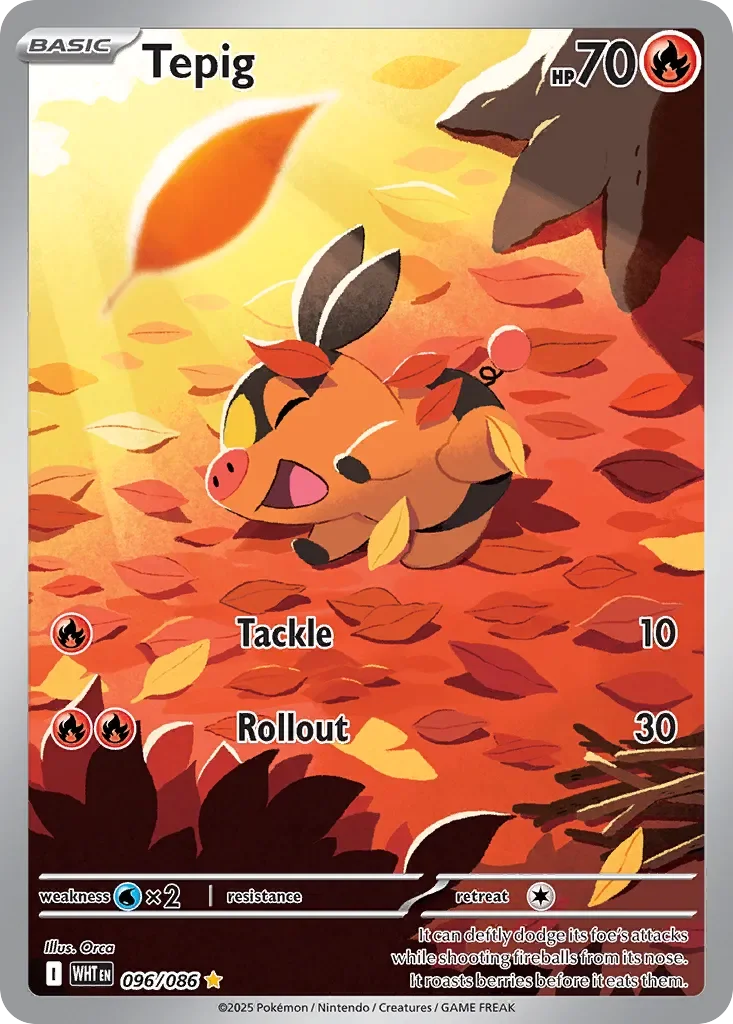 Tepig 「WHT 096/086」「EN」