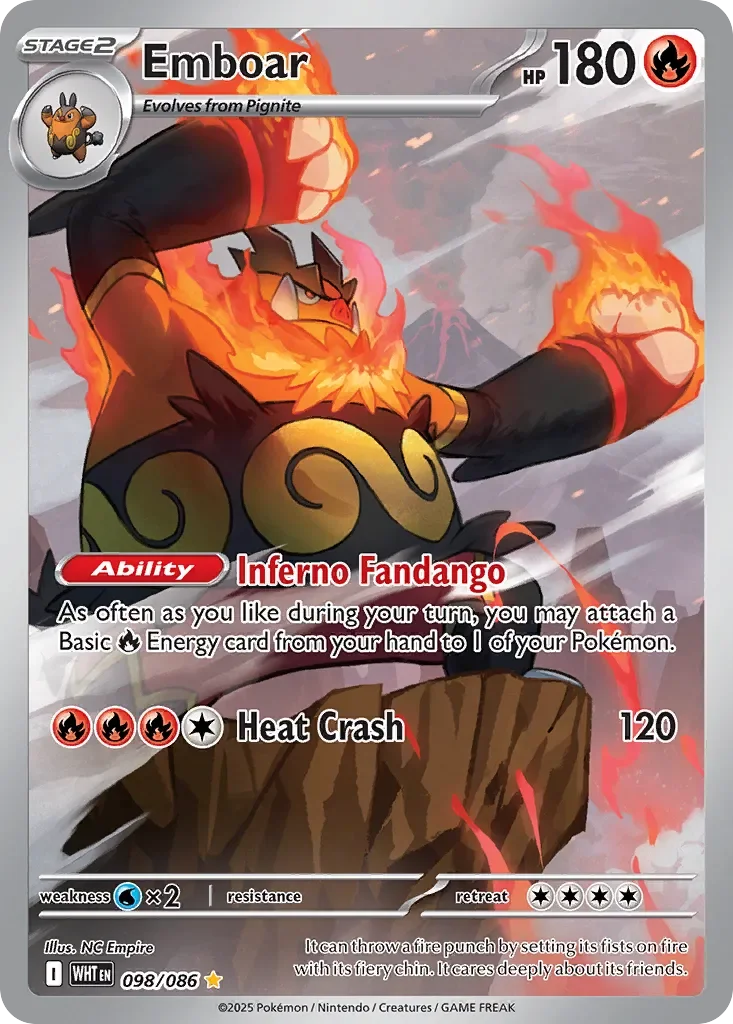 Emboar 「WHT 098/086」「EN」
