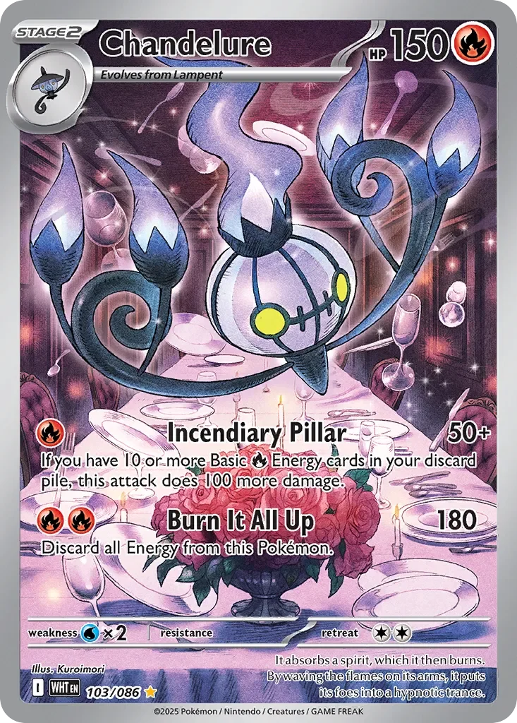 Chandelure 「WHT 103/086」「EN」