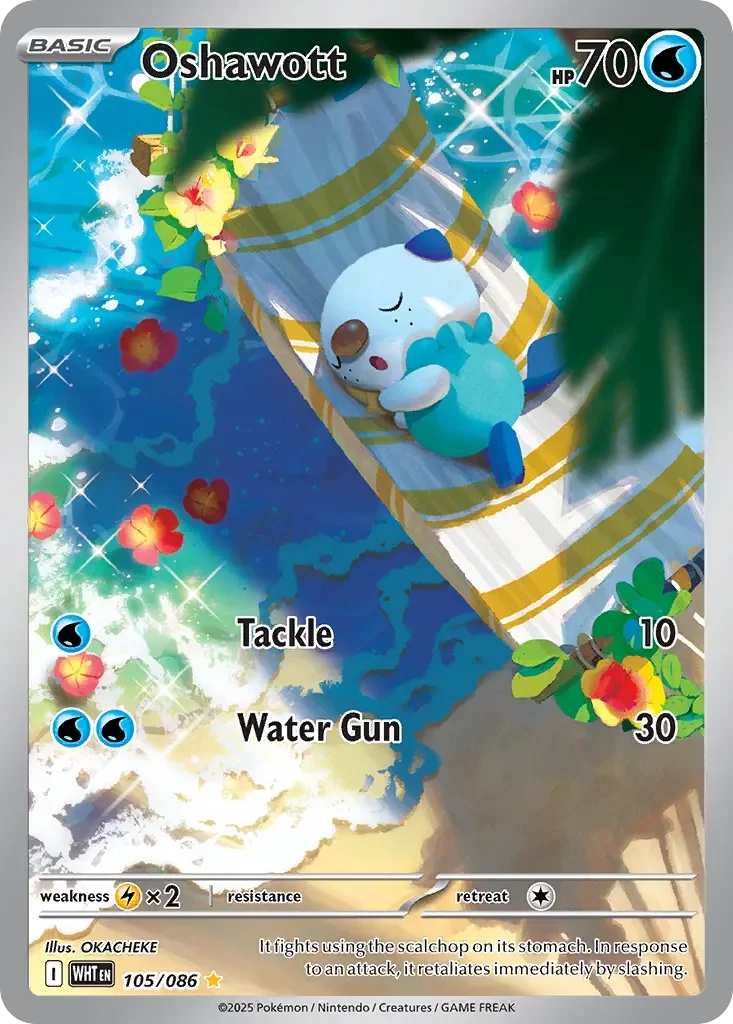 Oshawott 「WHT 105/086」「EN」