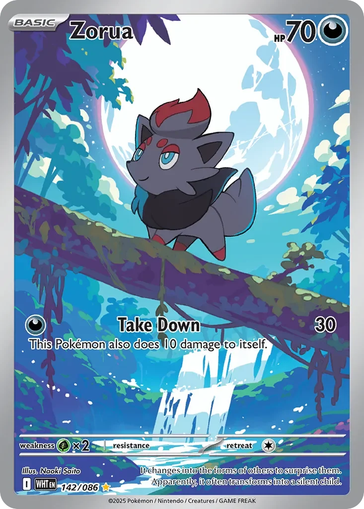 Zorua 「WHT 142/086」「EN」