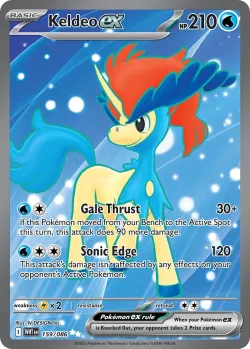 Keldeo ex 「WHT 159/086」「EN」