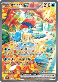 Keldeo ex 「WHT 167/086」「EN」