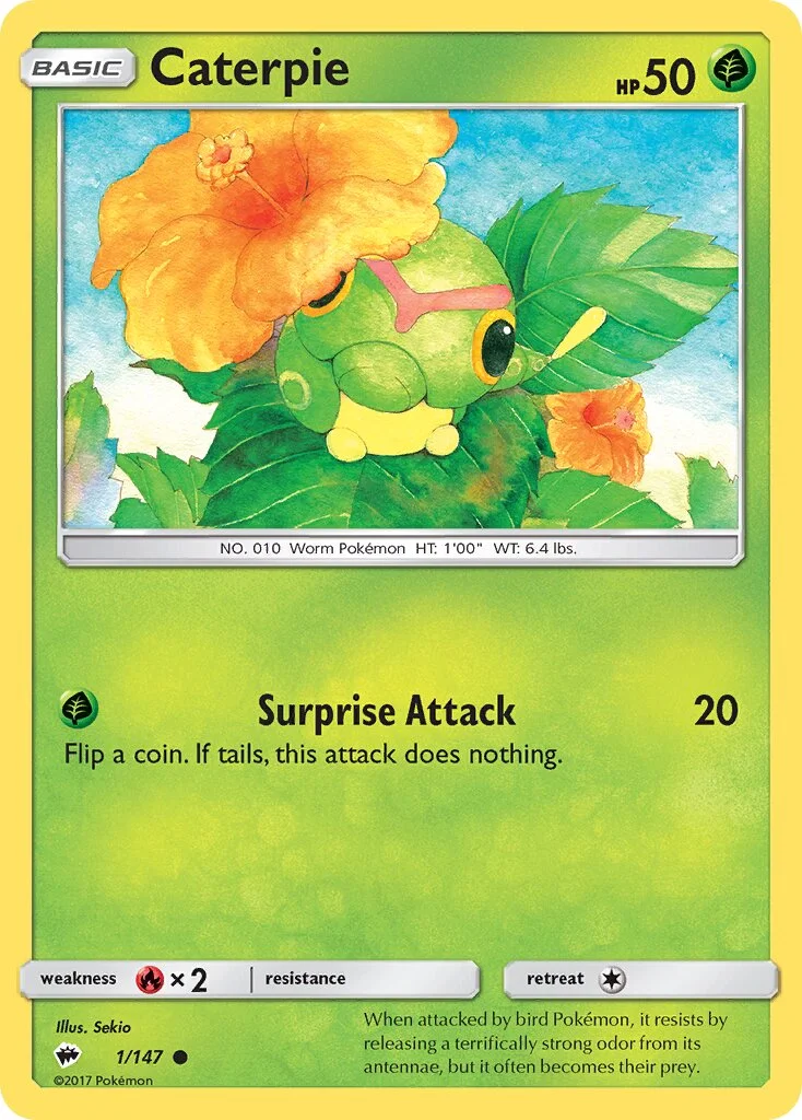 Caterpie 「BUS 1/147」「EN」