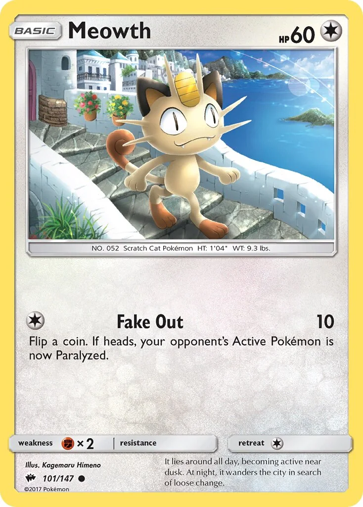Meowth 「BUS 101/147」「EN」