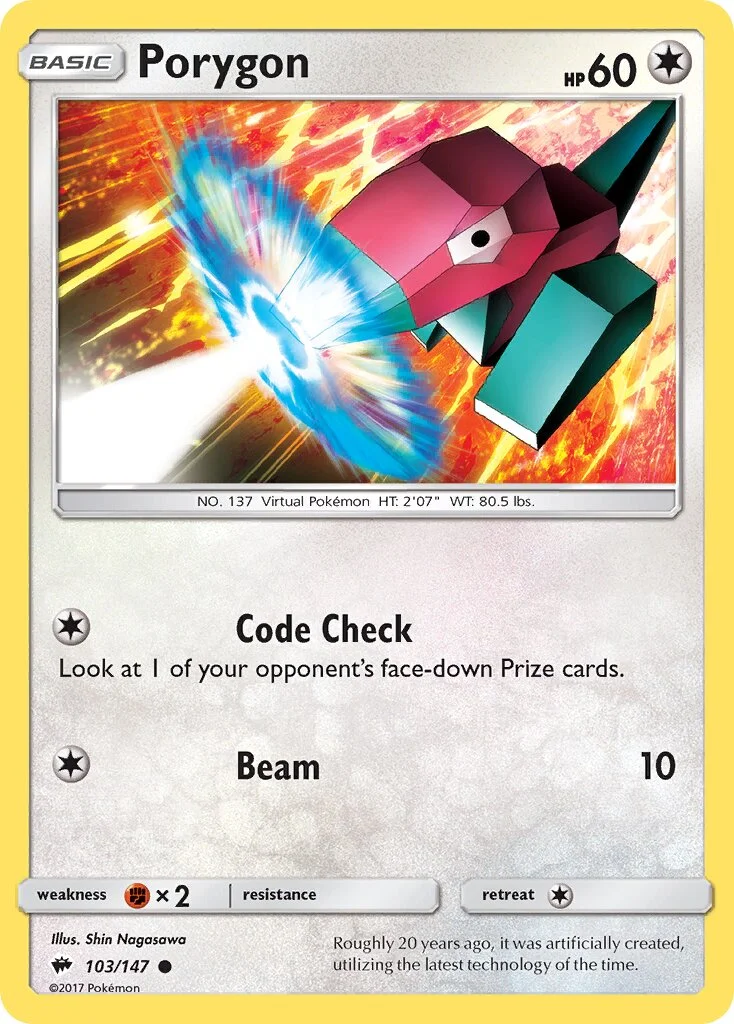 Porygon 「BUS 103/147」「EN」