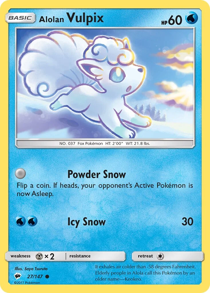 Alolan Vulpix 「BUS 27/147」「EN」