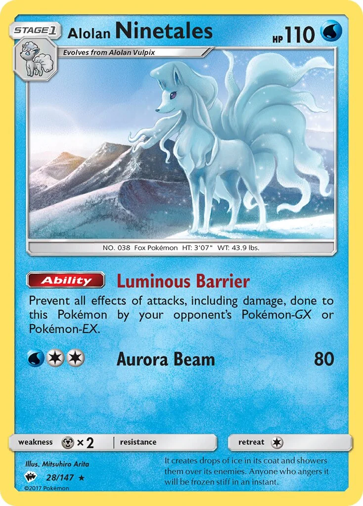 Alolan Ninetales 「BUS 28/147」「EN」
