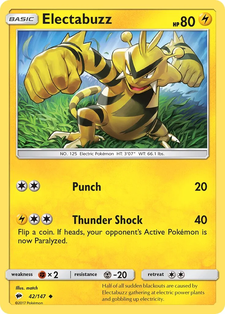 Electabuzz 「BUS 42/147」「EN」
