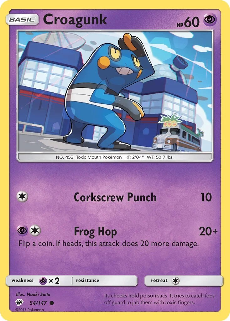 Croagunk 「BUS 54/147」「EN」